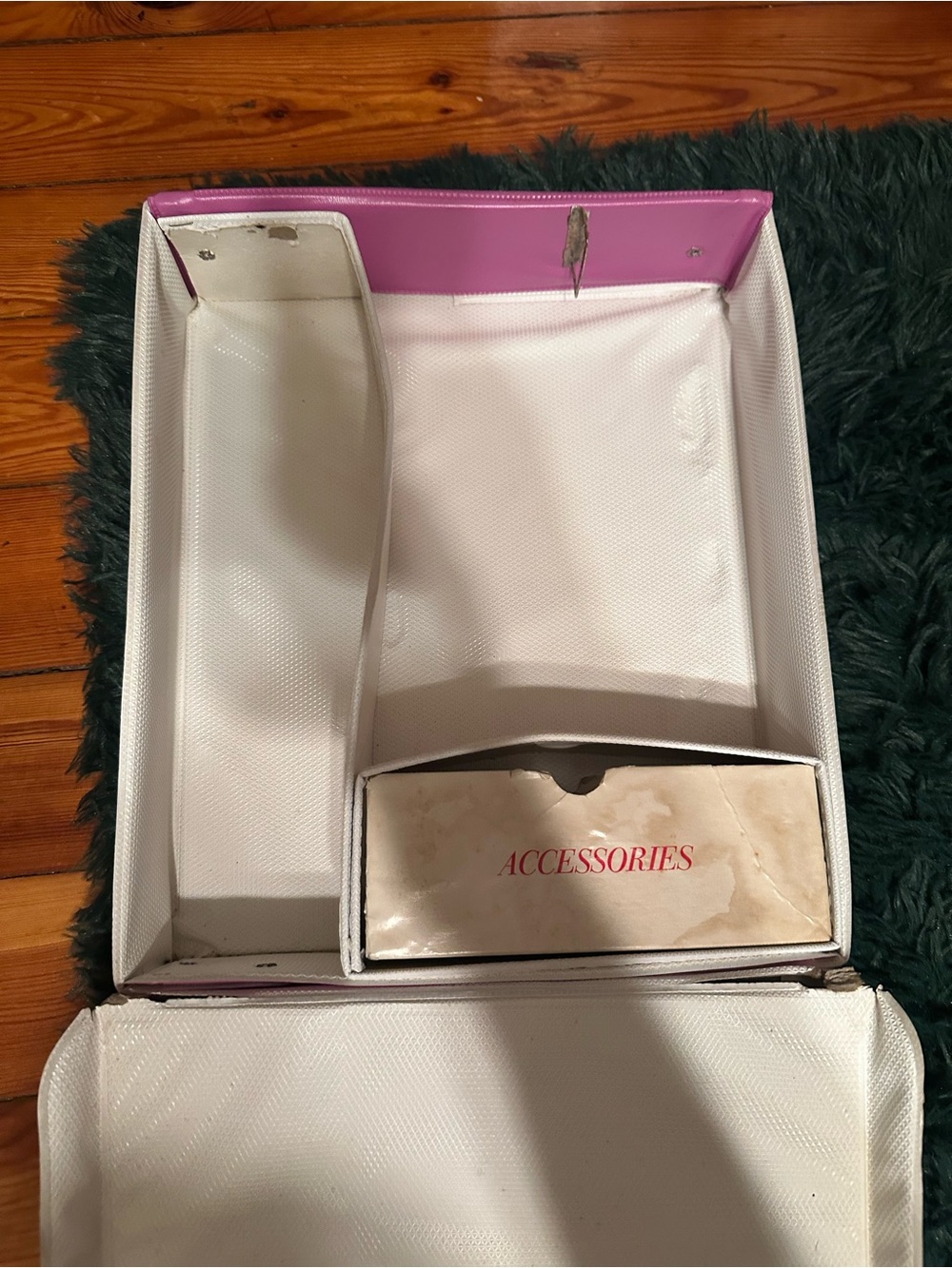 Vintage 1970 Barbie Doll Case Pink Mod Floral Mattel Carrying Case - Picture 12 of 16